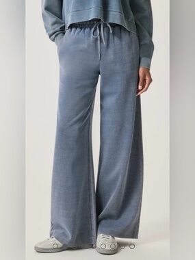 Splendid Blue Gray Wide-Leg Lounge Pants